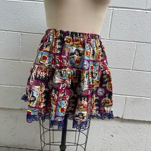 Wonder Woman Tiered Mini Skirt